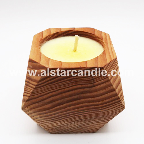 Wooden Holder Scented Soy Candle SW002