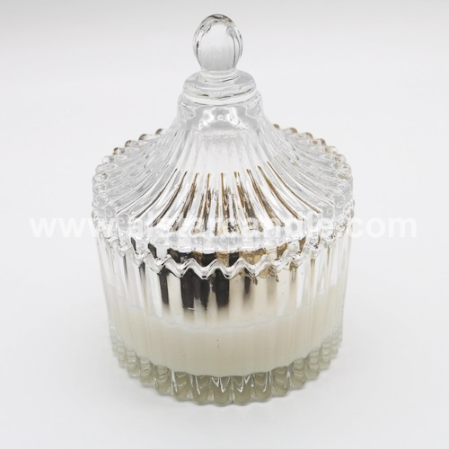 Jar Scented Soy Candle SG002 with Glass Cover