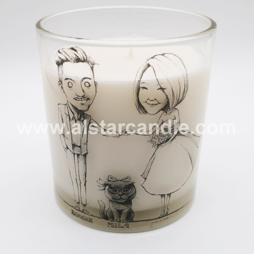 Jar Scented Soy Candle SG8093 Customized Pattern