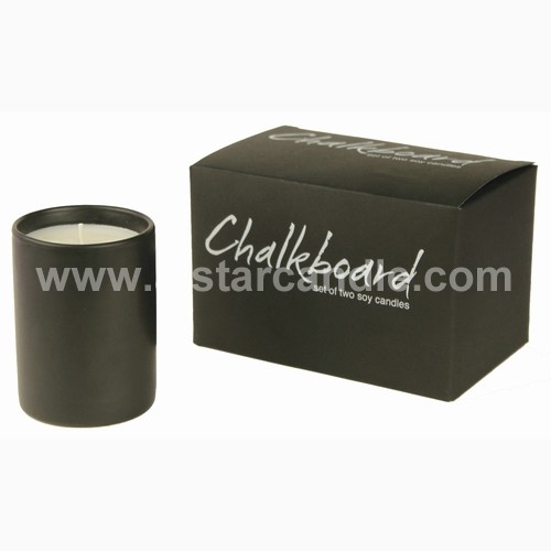Ceramic Chalk Board Soy Candle SC6080 2 in 1 set