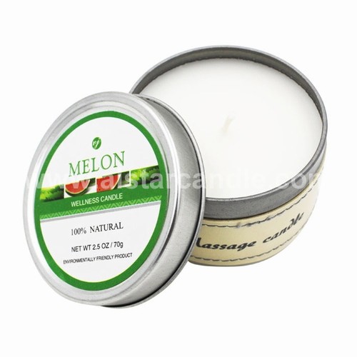 ALSTAR Massage Oil Candle Natural Vegan Moisturizing Massage Oil Home SPA Body Care Aromatherapy Candle Holiday Gift Tension Relief  MT6040 Melon